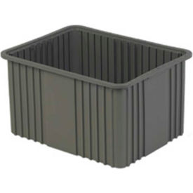 Divider Box, 22-3/8"L x 17-3/8"W x 12"H, Gray, Polyethylene