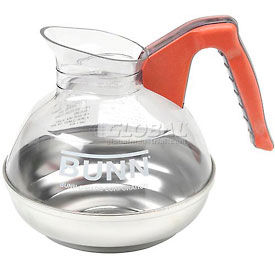 Easy Pour Coffee Stainless Steel Bottom Decanters, 64 oz, Decaf
