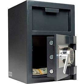 Front Loading Depository Safe - 14"W x 15-5/8"D x 20"H, Black