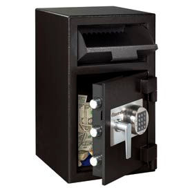 Front Loading Depository Safe - 14"W x 15-5/8"D x 24"H, Black