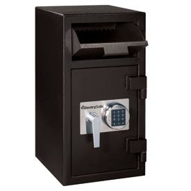 Front Loading Depository Safe - 14"W x 15-5/8"D x 27"H, Black