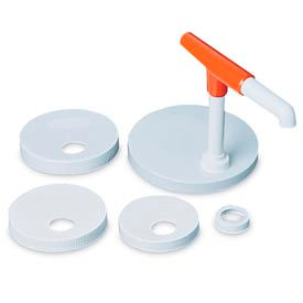 San Jamar Mega Pump & Kit, 1 Pump & 5 Caps