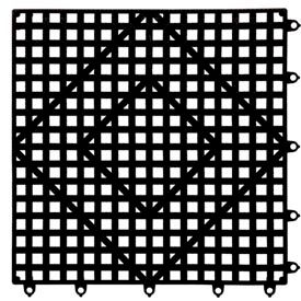 Versa-Mat, 12"H x 12" Black