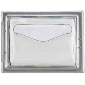 In-Counter Napkin Dispenser, Clear Face, Stainless Body, Fullfold