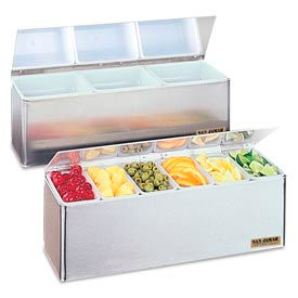 EZ-Chill Garnish Centers, 5 7/8"h x 18"w x 5 3/8"d, 3 pts