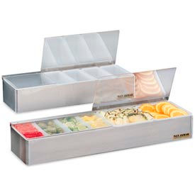 Non-Chilled Garnish Trays, 3 1/2"h x 18"w x 5 3/4"d, 6 pts