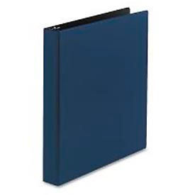 Durable Round Ring Reference Binder For 11X8-1/2 Sheets, 1" Capacity, Blue