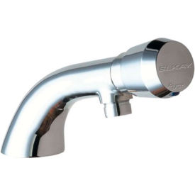 Elkay LK654 Metered Lavatory Faucet, Single Hole, Push Button Handle, Chrome