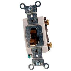 15 Amp, 120/277 Volt, Single-Pole, Grounding, Side Wired, Brown