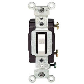 15 Amp, 120/277 Volt, Single-Pole, Grounding, Side Wired, White