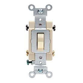 15 Amp, 120/277 Volt, 3-Way, Grounding, Side Wired, White