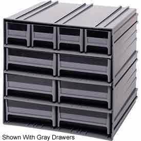 Interlocking Storage Cabinet - 11-3/4"Wx11-3/8"Dx11"H - 10 Blue Drawers