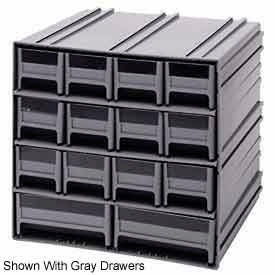 Quantum Interlocking Storage Cabinet - 11-3/4"Wx11-3/8"Dx11"H - 14 Ivory Drawers