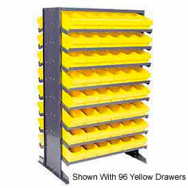 Double Sided Rack with 88 Red Euro Drawers