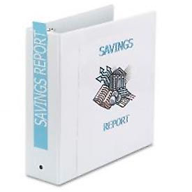 Economy Reference View Binders, 3" Capacity, White