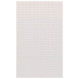 Partition Wall System 36"W X 61"H Louvered Panel, Oyster White