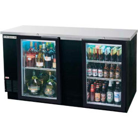Glass Door Back Bar Refrigerator, 69"W