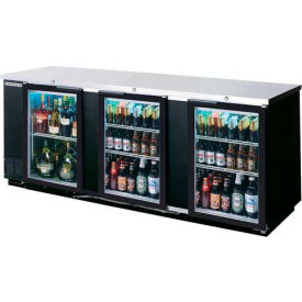 Glass Door Back Bar Refrigerator, 95"W - BB94HC-1-G-B
