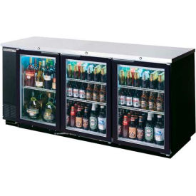 Glass Door Back Bar Refrigerator, 79"W - BB78HC-1-G-B