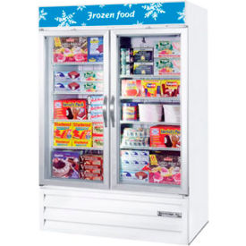Two Door Glass Door Merchandiser Freezer, 52"W