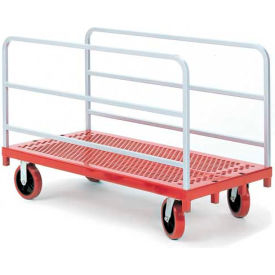 3901 HD Panel/Sheet Mover 8" Quiet Poly Casters, 2 Fixed & Swivel, 2 Uprights