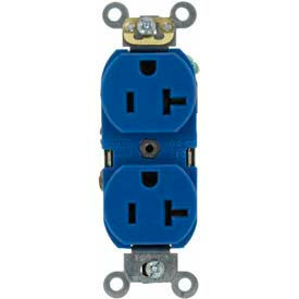 20A, 125V, Duplex Receptacle, Blue