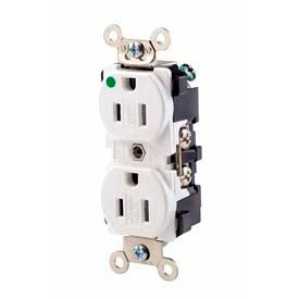 15a, 125v, Duplex Receptacle, Tamper-Resistant, White