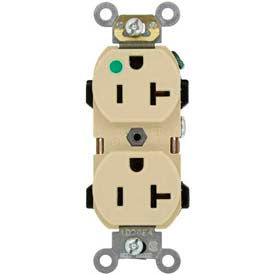 20A, 125V, Duplex Receptacle, Ivory