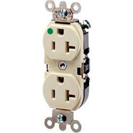 20A, 125V, Duplex Receptacle, Ivory
