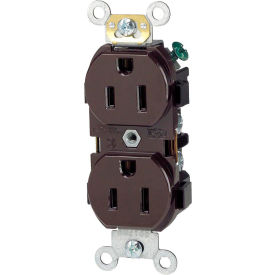 15A, 125V, Duplex Receptacle, Brown