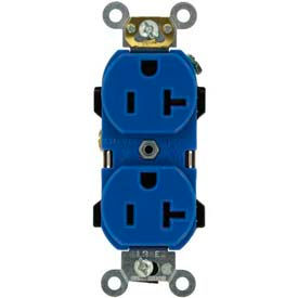 20A, 125V, Duplex Receptacle, Blue