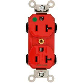 20a, 125v, Duplex Receptacle, Red