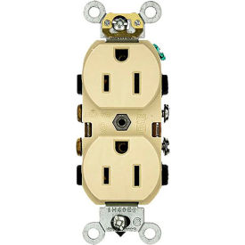 15A, 125V, Duplex Receptacle, Ivory