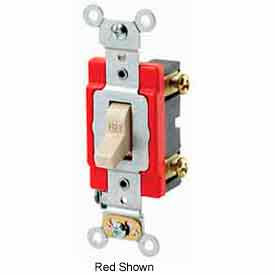 20A, 120/277V, Single-Pole AC Quiet Switch, Brown