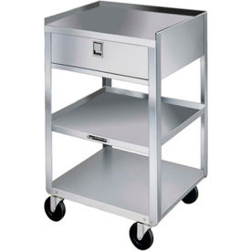 Stainless Steel Equipment Stand, 3 Shelves, 1 Drawer, 500 lbs Capacity