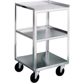 Stainless Steel Mobile Equipment Stand, 3 Shelves, 500 lb. Capacity