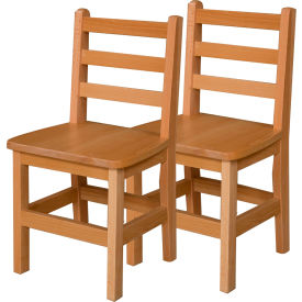 14" Seat Height Hardwood Chair, Carton of Two