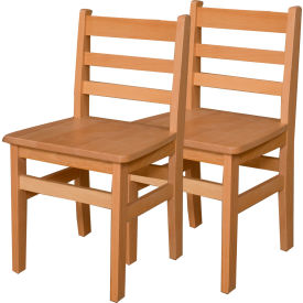 16" Seat Height Hardwood Chair, Carton of Two