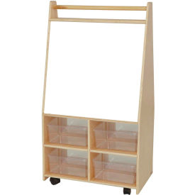Magnetic Art Center with Four Clear Trays