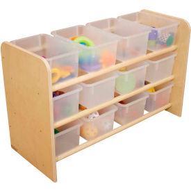 See-All Storage with Twelve Clear Trays