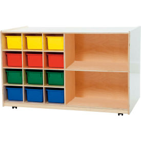 Double Mobile Storage with Twelve Assorted Trays