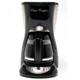 12-Cup Euro-Style Coffee Maker w/ Digital Clock