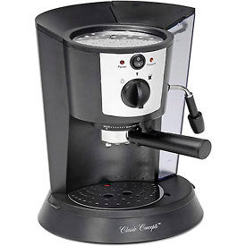 Espresso Machine, 1 or 2 Cup, Black, Pour-Over