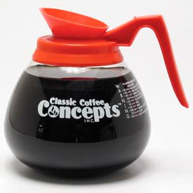 Classic Coffee Connections 27100 -12-Cup Glass Commercial Decanter, Decaf