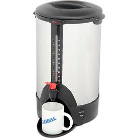 Coffee Percolator / Urn, 50-Cup Capacity, Stainless Steel