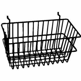 12"W X 6"D X 6"H Narrow Basket - Semi-Gloss Black