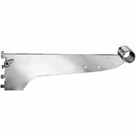 12" Bracket W/ Tube For 1-1/4" Hangrail W/ Nylon Stabilizer - Chrome