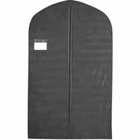 24" X 40", 3 Gauge Vinyl Taffeta with Window, Pocket & Zipper - Black with Black Trim