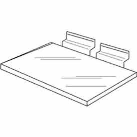 10"W x 4"D Injection Molded Styrene Shoe Shelf - Clear