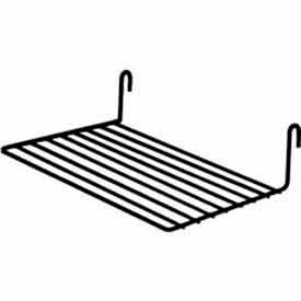12"W x 8"D Straight Shelf - Semi-Gloss Black